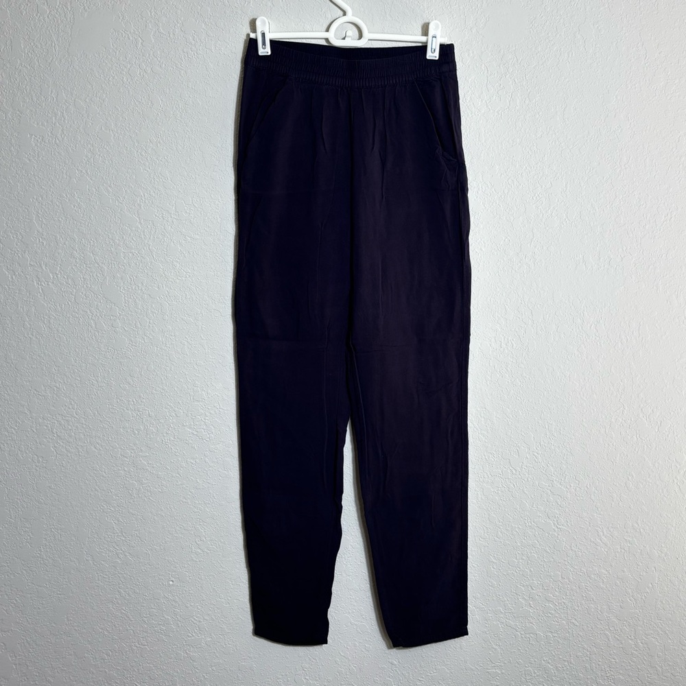 Navy Blue Straight Pants. Size 0